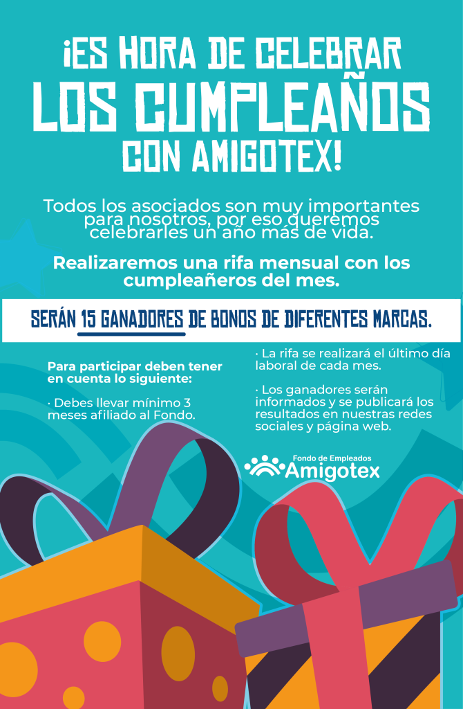 Rifas Cumplea Os Fondo De Empleados Amigotex