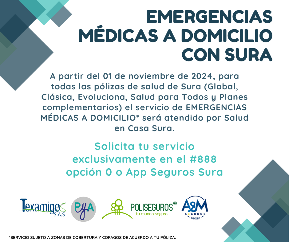 Emergencias médicas a domicilio con SURA